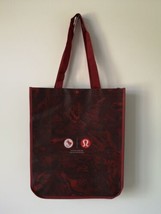 2 X New Lululemon Burgundy Red Team Canada Reusable Shopping Gym Lunch Bag Large - £9.88 GBP