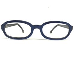 Vintage la Eyeworks Eyeglasses Frames TEXAS 712 Shiny Navy Blue Oval 48-19-125 - £52.14 GBP