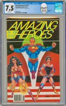George Perez Collection Copy CGC 7.5 Amazing Heroes #156 Wonder Woman Superman - £79.02 GBP