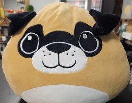 Mushmillow Plush Brown Pug Dog Pillow Cuddly Jay Play 14” 2019 - GOOD USED - $14.84