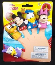 Mickey Mouse Clubhouse vinyl finger puppets Mickey Minnie Daisy Donald Pluto - £7.82 GBP