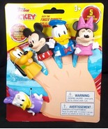Mickey Mouse Clubhouse vinyl finger puppets Mickey Minnie Daisy Donald P... - £7.95 GBP
