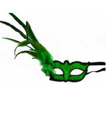 Kbw Women&#39;s Venetian Styled Eye Mask,Green - $51.42 CAD