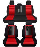 Front and Rear truck seat covers Fits 11-18 Dodge Ram 1500-3500 American... - $179.99