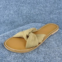 Abercrombie &amp; Fitch  Women Slide Sandal Shoes Brown Fabric Size 8-9 Medium - £19.38 GBP
