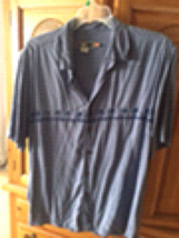 Quiksilver Edition men’s size large blue gray short sleeve button front shirt - $29.99