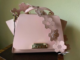 Zac Zac Posen Eartha Handbag Satchel New Blush Snake / Barbie Pink Leather - £557.45 GBP