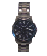 Fossil Men&#39;s FS4831 Grant Chronograph Smoke-Tone Stainless Steel Watch - $107.51 CAD