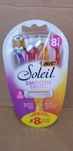 BIC Soleil Color Collection Women&#39;s Disposable Razor, 3 Blade, 8 Razors  - £7.23 GBP