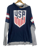 USA National Soccer Team Hoodie Shirt New Era Mens Size XL Colorblock Al... - $81.53 CAD