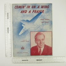 Sheet Music Comin in on a Wing and a Prayer Lanny Ross Jimmy McHugh Vintage 1943 - £7.47 GBP