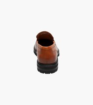 Stacy Adams Hayes Moc Toe Penny Slip On Shoes Leather Tan 25735-240 image 8