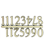 1/2&quot; Classic Gold Clock or Craft Numerals -Numbers 1-12 - NC112-12 - £1.76 GBP