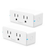 Govee Dual Smart Plug 2 Pack, 15A Wifi Bluetooth Outlet, Work With Alexa... - $36.95