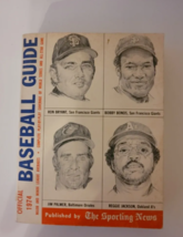 1974 Official Baseball Guide, Ron Bryant, Bobby Bonds, Reggie Jackson, Jim Palme - £6.26 GBP