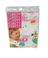 VINTAGE CURITY BABY PILLOW CASE CLOWNS BALLOONS 12&quot; x 16&quot; NEW IN PACKAGE... - £18.67 GBP