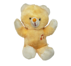 12&quot; Vintage Dan Dee Yellow Musical Wind Up Teddy Bear Stuffed Animal Plush Toy - £36.61 GBP
