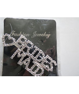 Clear Brides Maid Pin Brooch For Bridal Shower Wedding Party **Great Gift** - $95.19 MXN