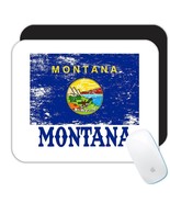 Montana : Gift Mousepad Flag Distressed Souvenir State USA Christmas Cow... - €11,17 EUR