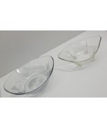 Antique VTG Heisey Etched Floral Glass Vegetable Serving Bowl Lot Oval H... - $515.59 MXN