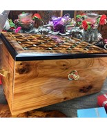 Memory Large wooden box, thuya cedar burl wood gift box, birthday gift f... - £253.43 GBP