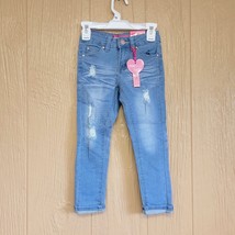 Toddlers Cutie Patootie Super Yummy Washed Denim Jeans Lightblue sz  6 P... - £21.28 GBP
