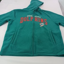 G-III NFL Miami Dolphins Men's 2XL Teal Full Zip Hoodie Fleece Jacket image 9