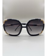 70s Vintage Ted Lapidus Oversized Black Gold  Sunglasses France Celebrit... - $3,253.63 MXN