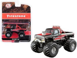 1974 Ford F-250 Monster Truck &quot;Firestone&quot; Black and Red &quot;ACME Exclusive&quot;... - £20.19 GBP