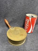 Vintage Brass Silent Butler Wooden Handle Embossed Crumb/Ash Catcher signed - £14.57 GBP