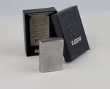 Zippo Lighter #206 Regular Satin Chrome Windproof  Brand New In Box  - $19.79