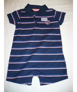 Carter&#39;s Child Of Mine Romper Boy&#39;s 0-3 MONTHS Boys Are Awesome Blue &amp; P... - £7.16 GBP