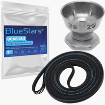 8066184 Dryer Motor Pulley &amp; 341241 Dryer Drum Belt Kit Replacement - - €34,84 EUR