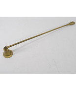 VINTAGE HANDMADE 11&quot; SOLID BRASS LONG REACH CANDLE SNUFFER w/ Bell End - $9.39 CAD
