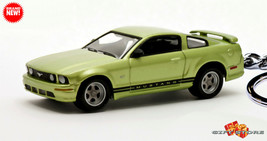RARE KEYCHAIN LIME GREEN FORD MUSTANG GT CUSTOM Ltd Ed. ❤️GREAT GIFT❤️ - £41.92 GBP