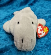 Ty Beanie Baby Manny Manatee style 4081  P.V.C. Pellets 1995 Tag Errors - $75.83 MXN