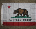 K&#39;s Novelties USA Flag &amp; State of California Republic 2X3 Flag Banner - £3.48 GBP