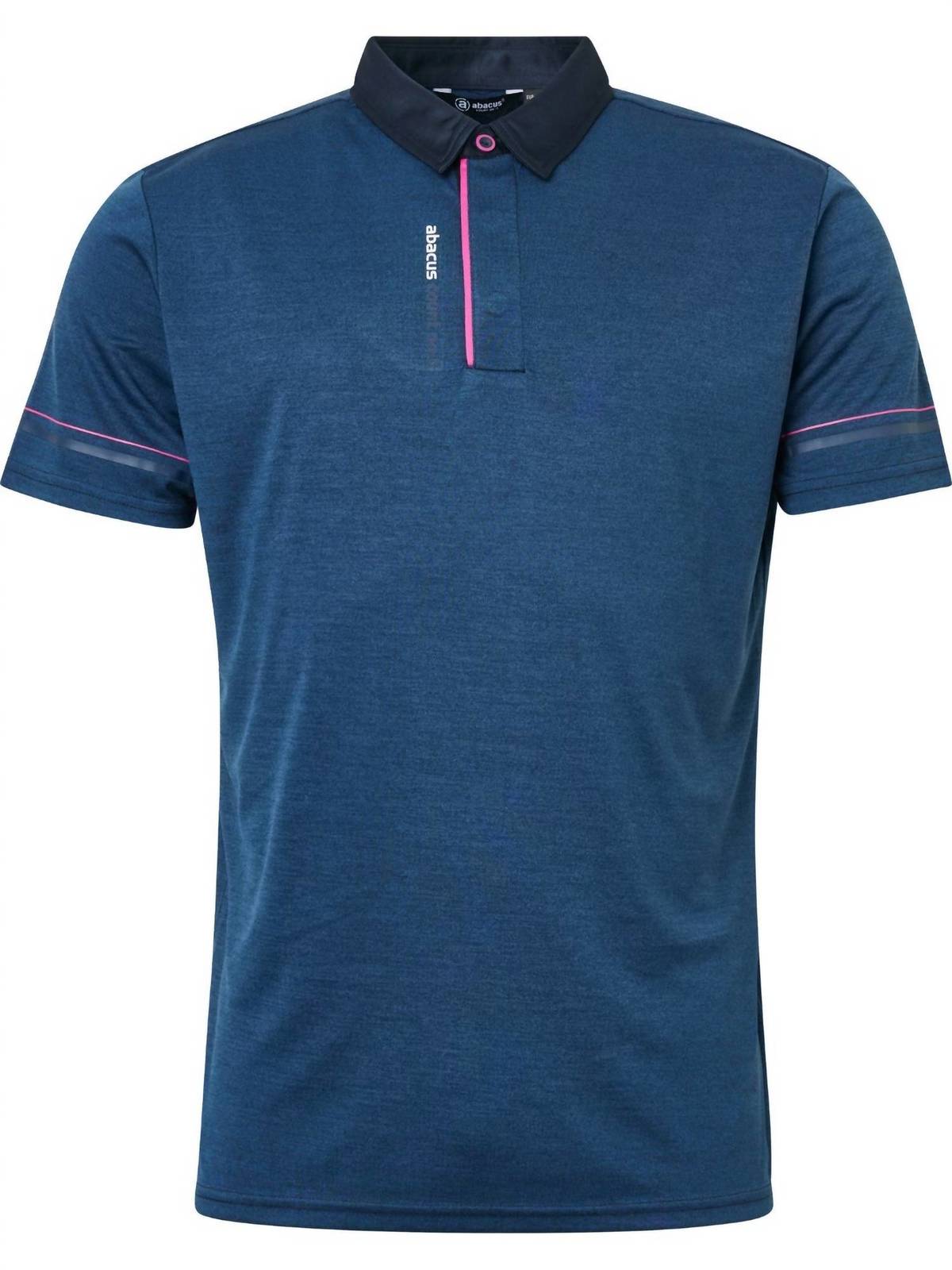 Abacus Sportswear Us men's monterey drycool polo in Navy Ibiscus
