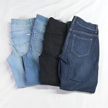 Lot 4 Chico&#39;s 00 / 2 Black Dark Light Stretch Denim Womens Jeans - £31.59 GBP