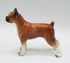 Porcelain Male Boxer Dog Figurine made in Japan - $24.74