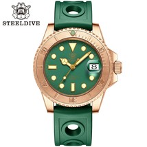 STEELDIVE SD1953S Bronze Diver Watches Men Mechanical Watch Luminous Water Resis - £270.20 GBP