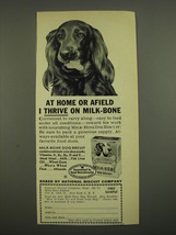1952 Milk-Bone Dog Biscuit Ad - At home or afield I thrive on Milk-Bone - £14.78 GBP