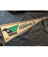 1982 USFL Washington Federals Eagle Logo Full Size 12 x 30 Pennant Defunct - $19.79