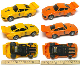 2 1980 Bachmann SuperTrax PORSCHE CARRERAs 1:32ish SLOT CAR Matched Pair... - $21.99