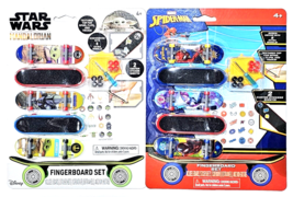 2 Packs Fingerboard Set Marvel Spider-Man And Star Wars Mandalorian - £29.92 GBP