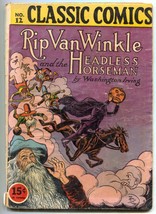 Classic Comics #12 Hrn 22- Rip Van Winkle &amp; Headless Horseman vg- - £51.89 GBP