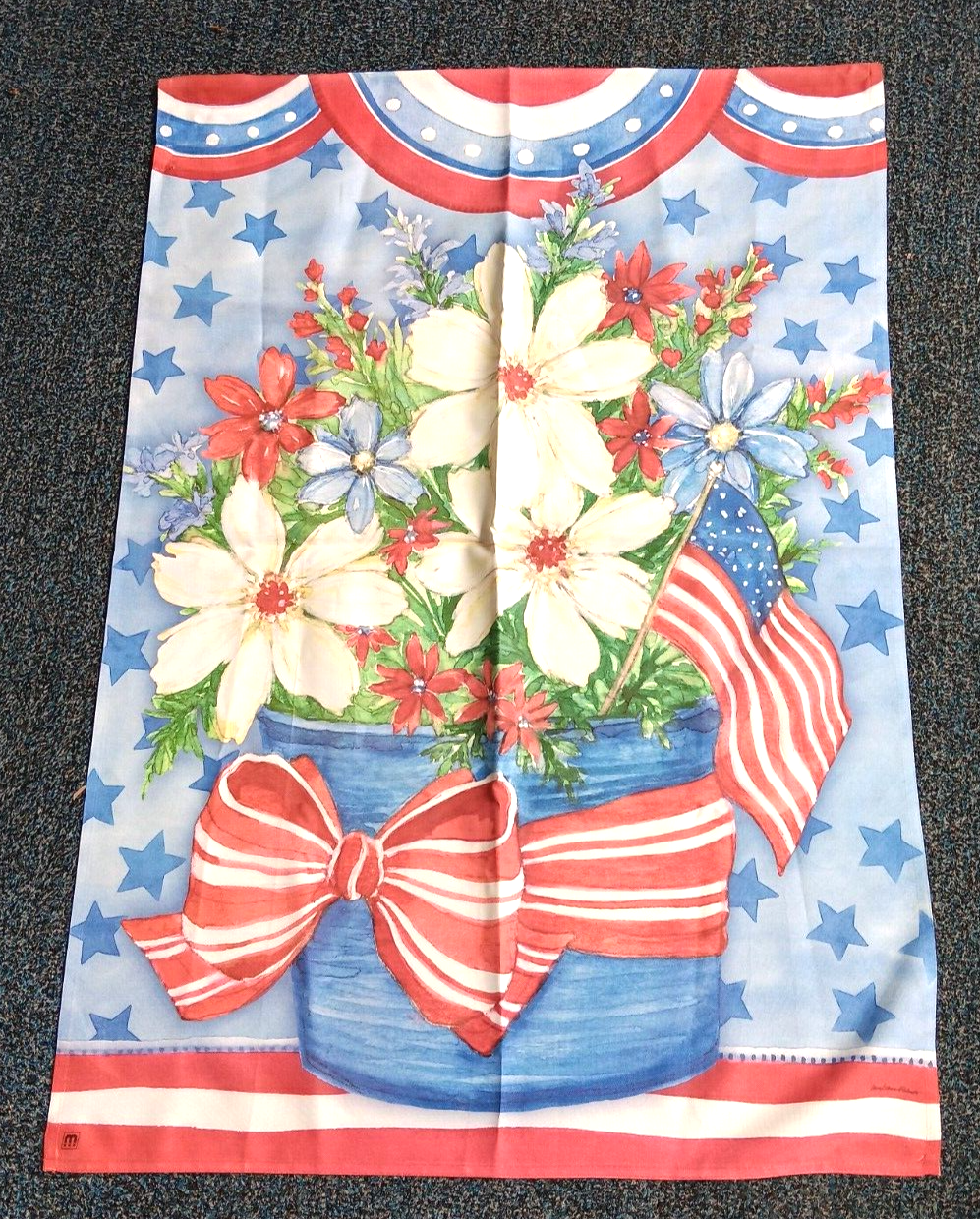 Sally Eckman Roberts Garden Flag 4th Of July Spring Yard Standard Americ... - £8.04 GBP