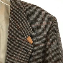 Mens Size 43 43R Evan Picone Vintage 90s Notched Collar Wool Tweed Blazer Jacket - £30.83 GBP