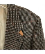 Mens Size 43 43R Evan Picone Vintage 90s Notched Collar Wool Tweed Blaze... - £30.81 GBP