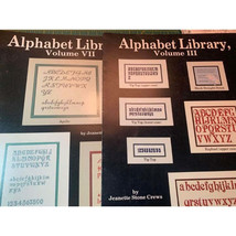 Alphabet Library Volume III &amp; VII Cross Stitch Design books - $6.53